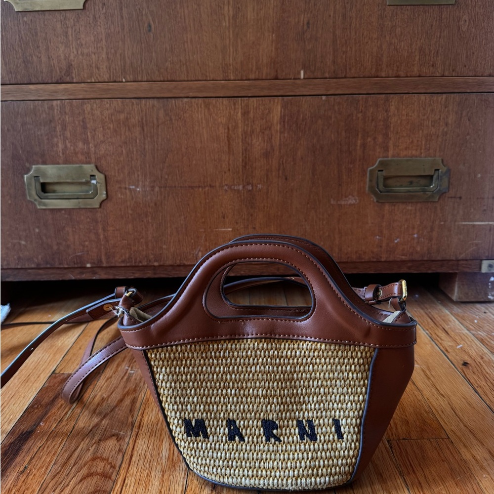 Marni Brown and Tan Mini Bag